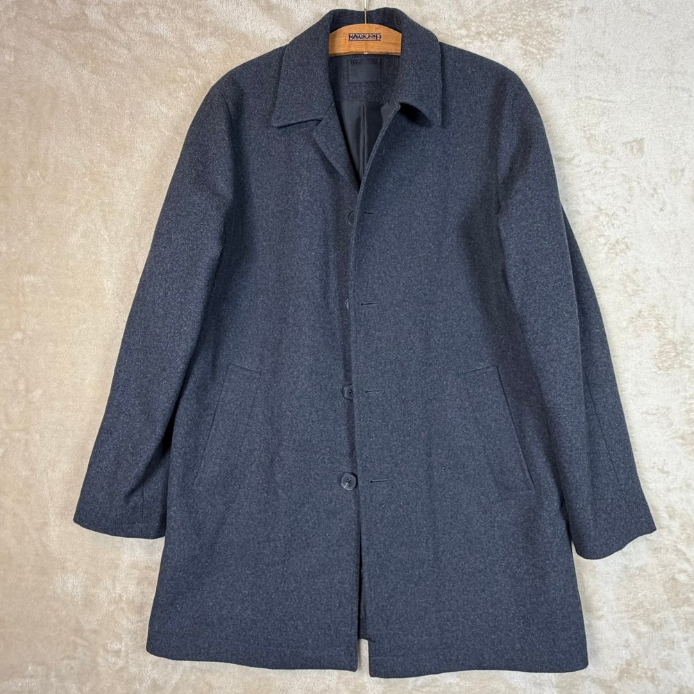 ASOS Wool Blend Overcoat Gray Ladies Large‎ Winter Coat Career Classic